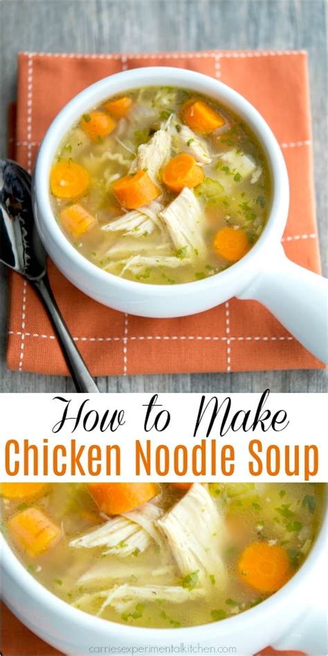 Campbell's soup doesn't sound like it would be a key ingredient in a delicious cake, but it absolutely can be. How to Make Chicken Noodle Soup - Carrie's Experimental ...