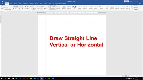 How To Draw A Vertical Line In Word Document Printable Templates