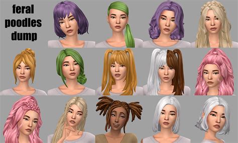 The Sims Sims 2 Fantasy Hairstyles Poodle Hair 50 Hair Sims Hair