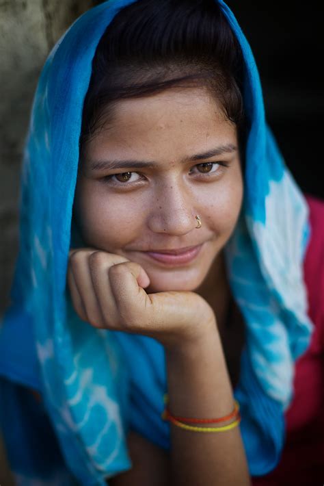 Nepali Girl Portrait In Village Terai Range Nepal Flickr