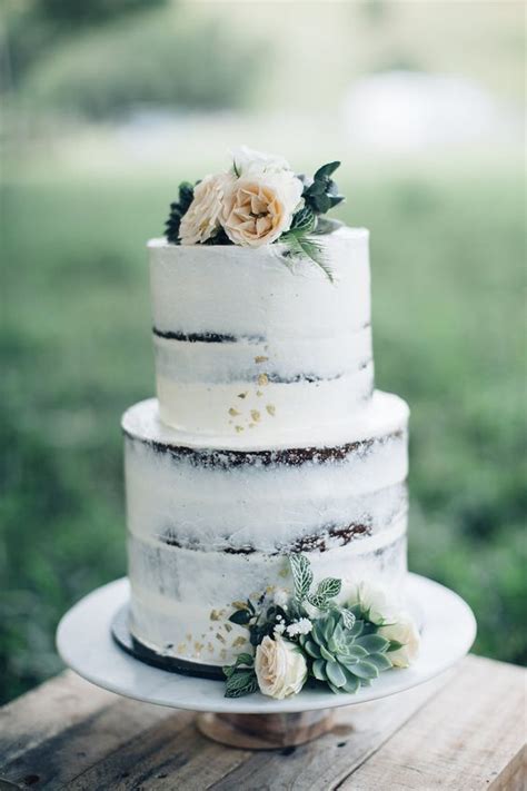 35 delicious semi naked wedding cakes weddingomania