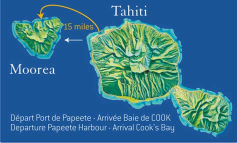 Carte Tahiti Moorea Sailing Rendez Vous