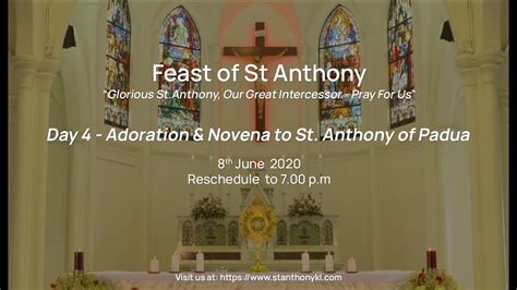 Anthony's roman catholic church, st. Church of St.Anthony(KL) - Novena - Day 4 | 8 June 2020, 7 ...