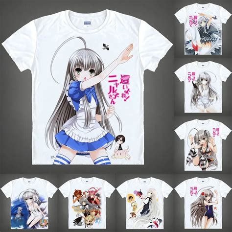 Coolprint Anime Shirt Nyaruko Crawling With Love T Shirts Multi Style Short Sleeve Yasaka