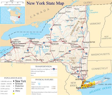 New York state map – tHiNk TwIcE