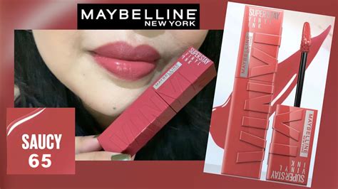 Vinyl Ink By Maybelline Superstay In 65 Saucy Longwearing Lip Gloss
