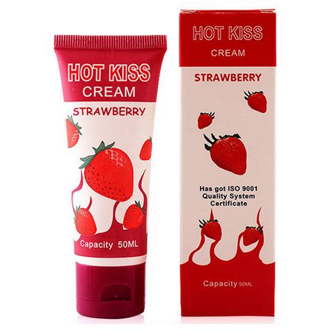 5 Pcs Strawberry Cream Sex Lubricant Edible Oral Sex Lubricant Anal