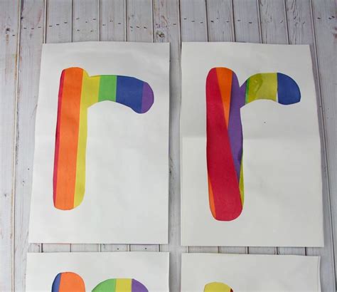 Letter R Craft R Is For Rainbow Kindergarten Letter Crafts