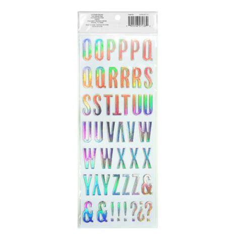 Find The Iridescent Alphabet Stickers By Recollections™ At Michaels