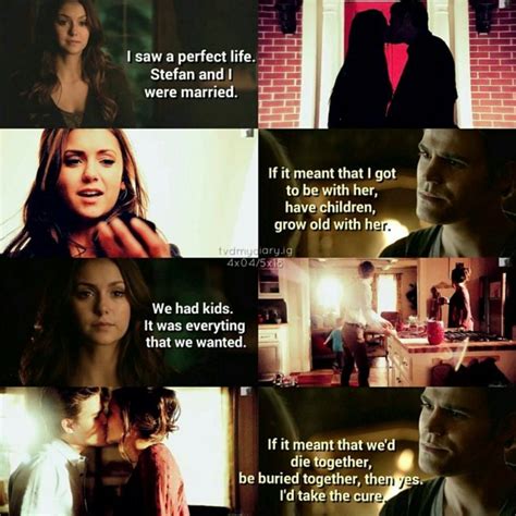 I didn't let love get in the way. It's so cute how madly in love Stefan is with Elena ...