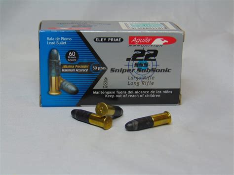 Aguila Sss Sniper Subsonic 22 Lr 60 Gr New Tri City Gold Buyers