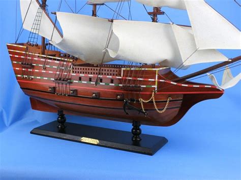 Wholesale Wooden Mayflower Tall Model Ship 30in Hampton Nautical