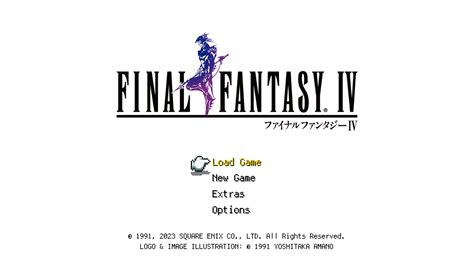 Switch Ff4 Japanese Title Logo At Final Fantasy Iv Pixel Remaster