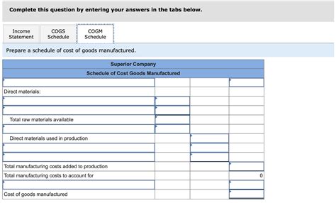 Solved Superior Company Provided The Following Data For The Chegg