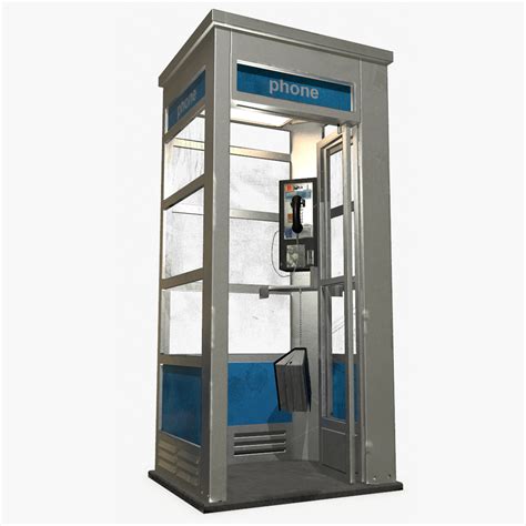 British Phone Booth 3d Model 9 3ds Dae Fbx Max Obj Unknown