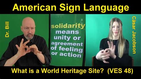 Vicars American Sign Language World Heritage Sites Unity Vocabulary Communication