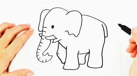 Cómo Dibujar Un Elefante Paso A Paso Dibujos Fáciles Para Niños Youtube