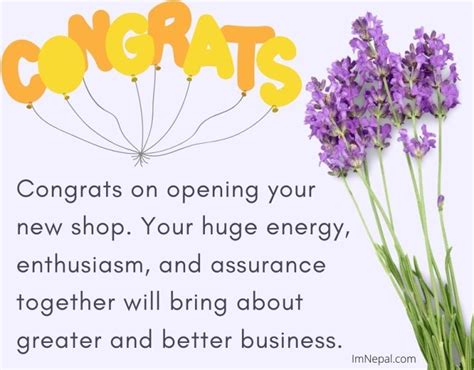 Congratulations Messages For New Shop Opening Business Wish