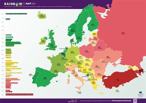 Rainbow Europe Map And Index 2021 These Are The Lgbtqi Friendly And