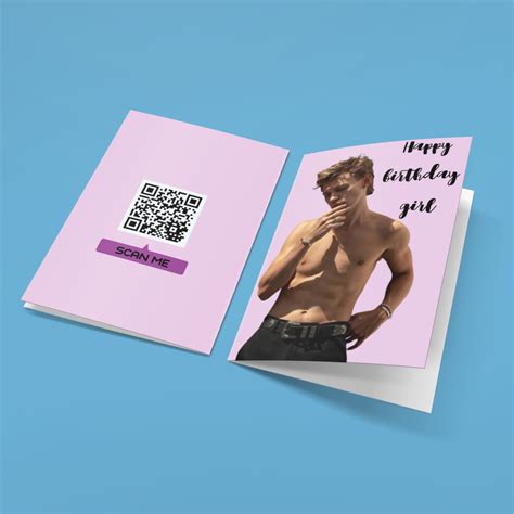 Austin Butler Birthday Card Naked Austin Butler Wish Happy Etsy