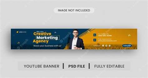 Premium Psd Corporate Business And Digital Marketing Youtube Banner