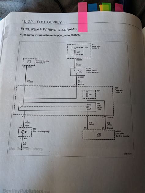 How Do I Read The Fuel Pump Wiring Diagram North American Motoring