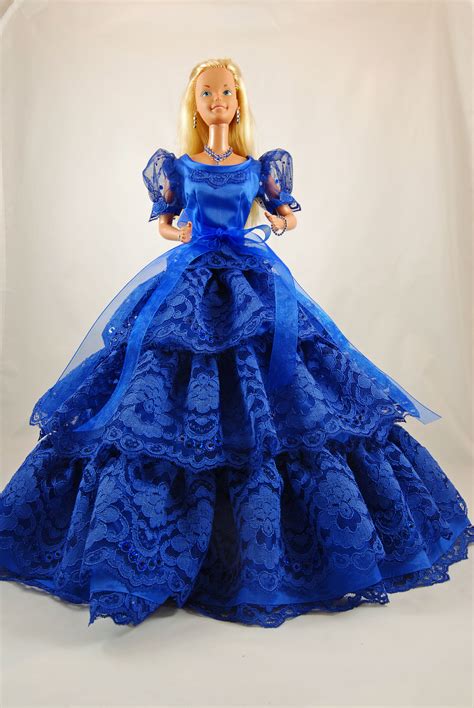 Royal Blue Barbie Dress Barbie Doll Barbie Bridal Barbie Gowns