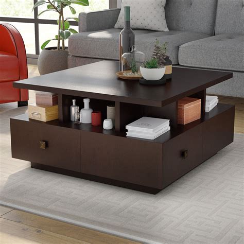 Coffee Table For Living Room High Gloss Coffee Table With Storage Large