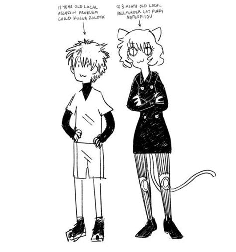 Neferpitou And Killua Zoldyck Hunter X Hunter Hunter X Hunter