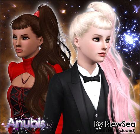 Anubis - Sims Stuff: NewSea's BornThisWay Female Hairstyle ...