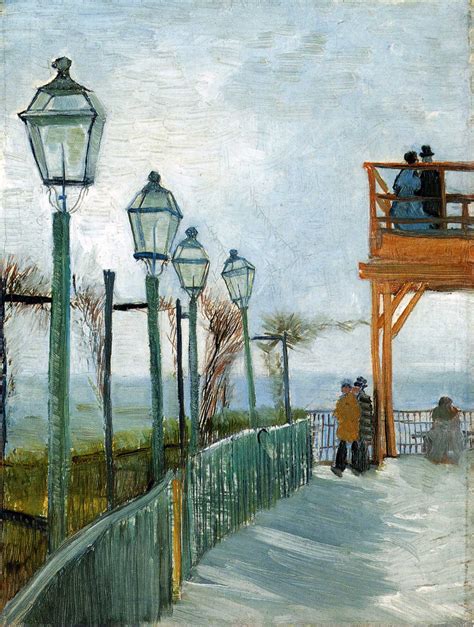 Belvedere Overlooking Montmartre 1886 Vincent Van Gogh WikiArt Org