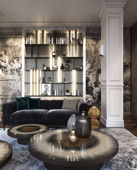 Apartment In Moscow On Behance Luxury Living Room Luxury Interior