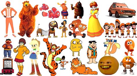Blue And Orange Cartoon Characters Otosection