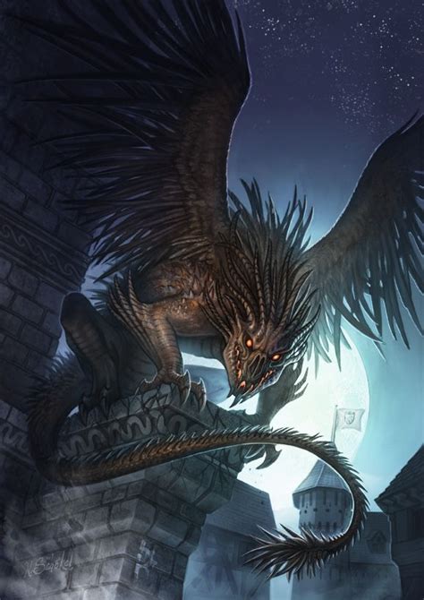 Cover Art Gargoyle Fantasy Beasts Fantasy Dragon Fantasy Concept Art