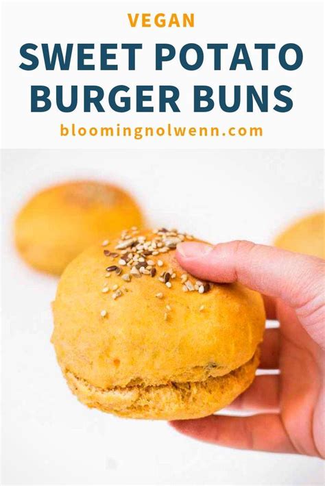 Sweet Potato Burger Buns Vegan Blooming Nolwenn Recipe Sweet