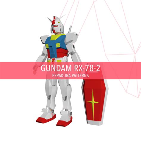 Gundam Rx 78 2 Armor Diy Cosplay Pepakura Foam Template Etsy Australia