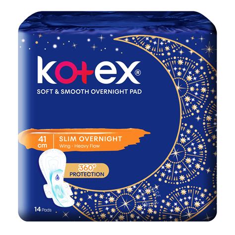 Kotex Soft And Smooth Slim Overnight Wing Pads Heavy41cm Ntuc Fairprice