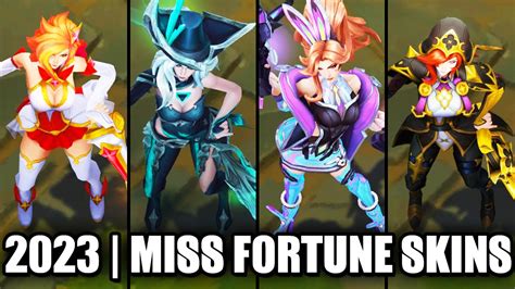All Miss Fortune Skins Spotlight 2023 League Of Legends Youtube