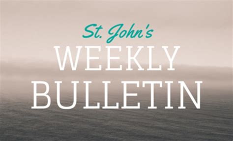 March 31 2019 Weekly Bulletin Worship Services St Johns