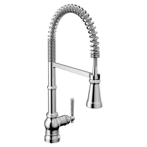 These faucets do indeed help promote hygiene in your kitchen and your home. MOEN Paterson 1-Handle Pull-Down Sprayer Kitchen Faucet ...
