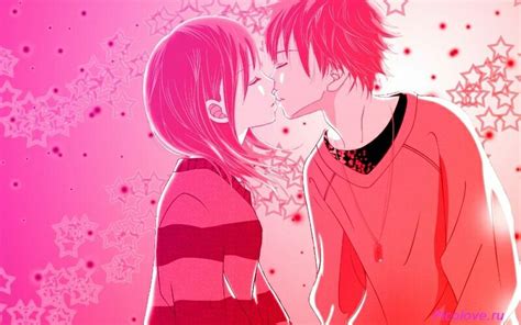 I Love You Anime Love Love Couple Wallpaper Anime Kiss