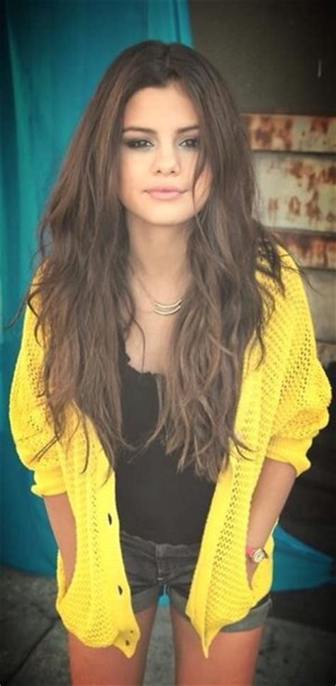 Sweater Selena Gomez Yellow Cardigan Knitwear Jacket Wheretoget