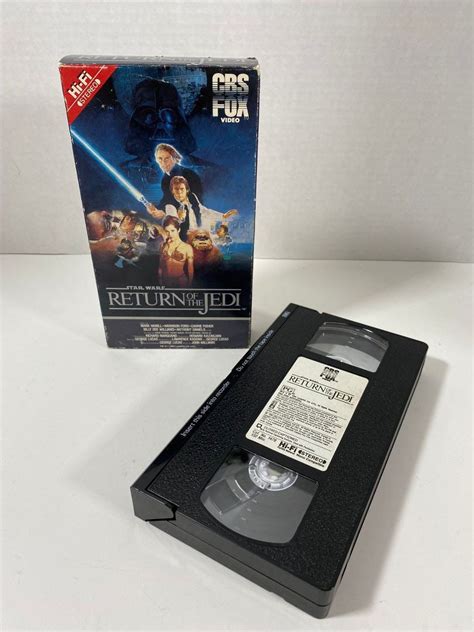 Vintage 1983 Star Wars Return Of The Jedi Red Label Vhs Video Tape