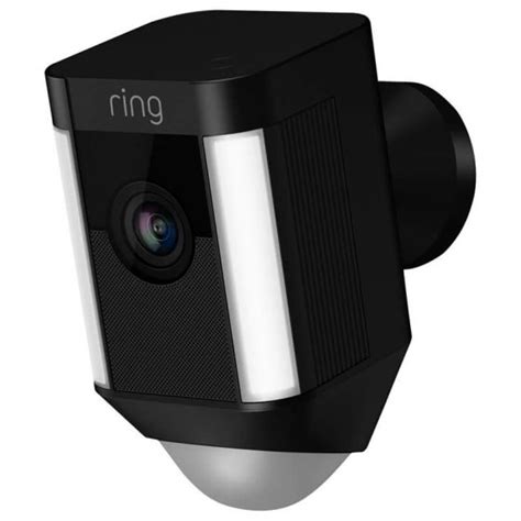 Ring Spotlight Wired Surveillance Camera Black