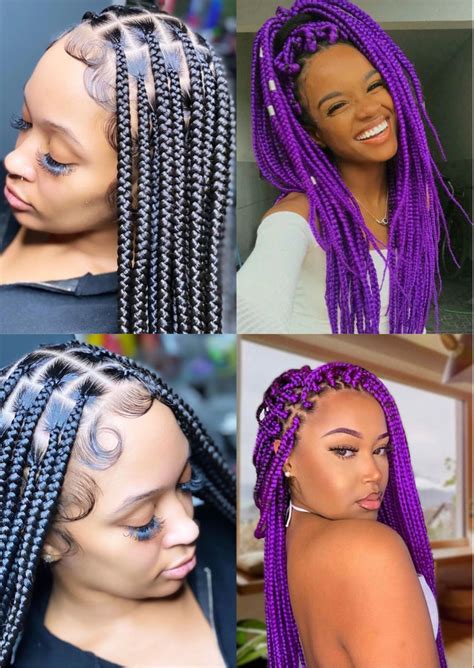 pin on knotless braids hairstyles