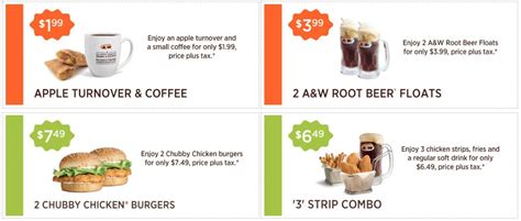 Please provide a valid price range. A&W Canada New Coupons: Apple Turnover & Coffee for $1.99 ...
