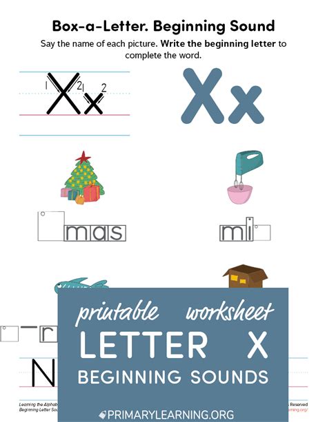 This Letter X Phonics Worksheet Incorporates Letter Sounds And Writing