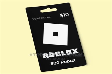 Roblox T Card 800 Robux Global Key In Nairobi Central Video Games Arthworld Enterprise