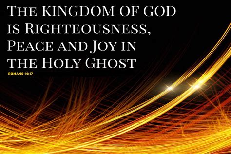 Righteousness Peace And Joy In The Holy Ghost — Amazing Love