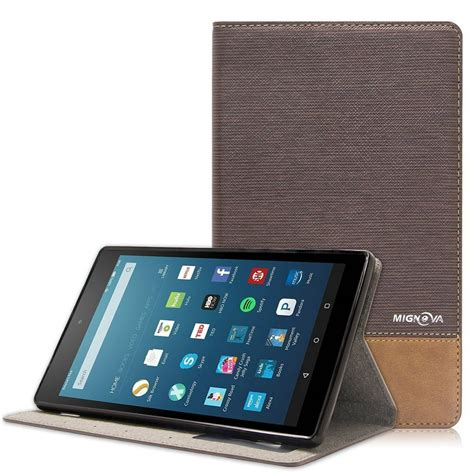 Mignova Case For Fire Hd 8 Tablet 8th Slim Pu Leather Folding Stand